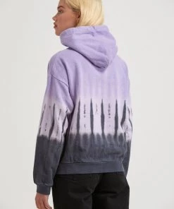 Clothing Afends Womens Moonshadow - Hemp Washed Hoodie - Plum