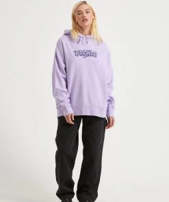 Afends Womens Tracks - Recycled Graphic Hoodie - Tulip