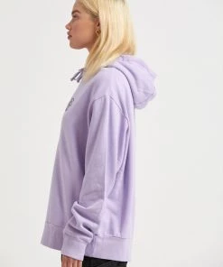 Afends Womens Tracks - Recycled Graphic Hoodie - Tulip