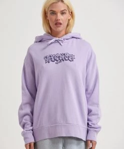 Afends Womens Tracks - Recycled Graphic Hoodie - Tulip