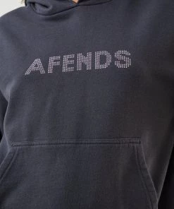 Afends Womens Glits - Recycled Hoodie - Charcoal
