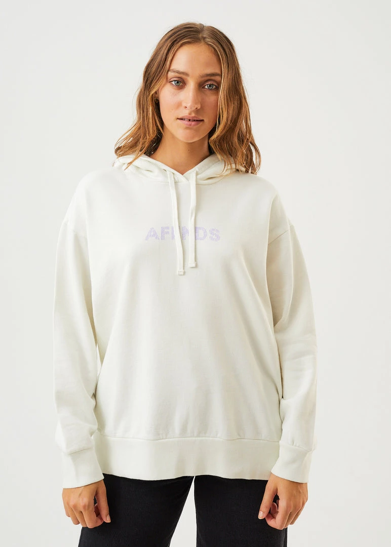Afends Womens Dua - Recycled Hoodie - Off White 1 Afends Womens Dua - Recycled Hoodie - Off White