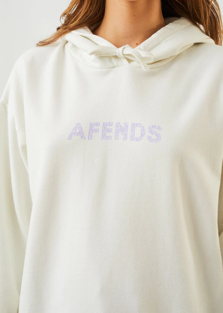 Afends Womens Dua - Recycled Hoodie - Off White 2 Afends Womens Dua - Recycled Hoodie - Off White