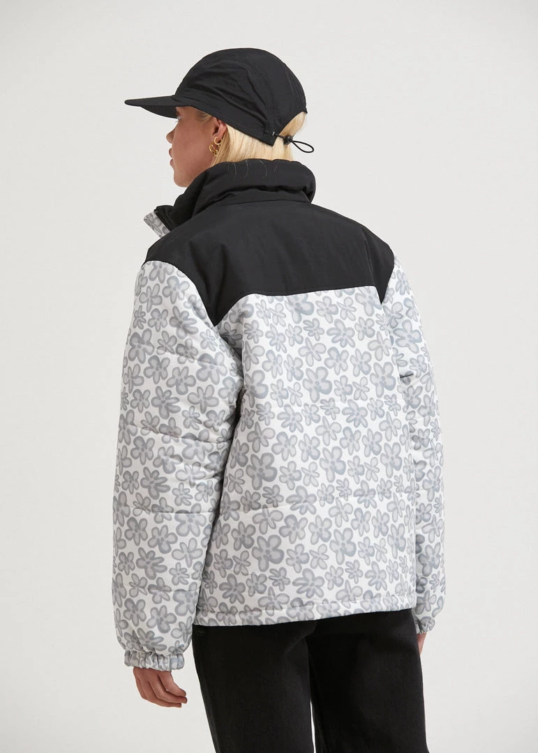 Afends Womens Ava - Recycled Puffer Jacket - Charcoal 6 Afends Womens Ava - Recycled Puffer Jacket - Charcoal