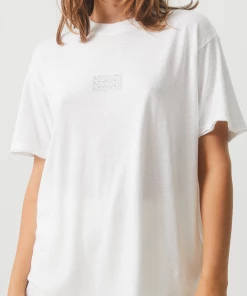 NEW ARRIVALS Afends Womens Elation - Hemp Oversized T-Shirt - White
