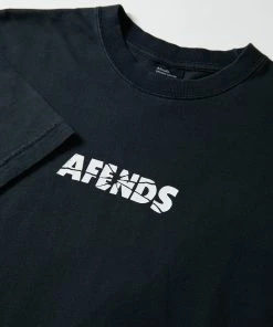 Afends Mens Noise - Retro Fit Tee - Faded Black