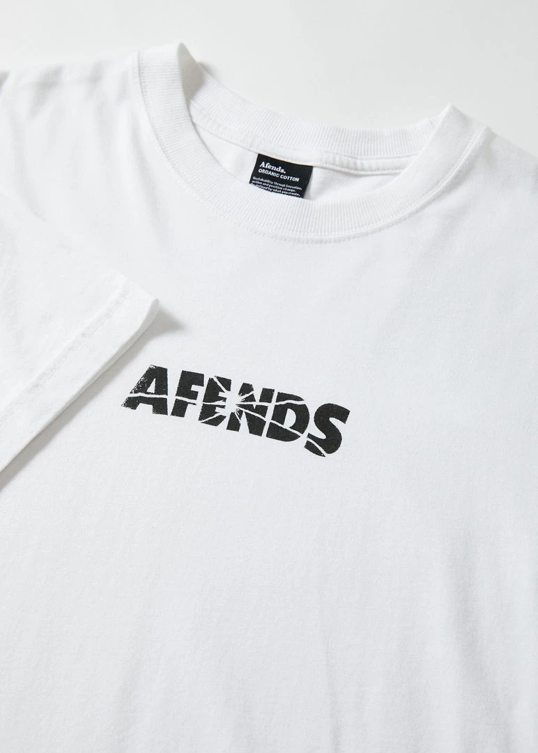 Afends Mens Noise - Retro Fit Tee - White 2 Afends Mens Noise - Retro Fit Tee - White