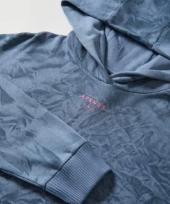 Afends Womens Evolve - Hemp Oversized Pull On Hood - Storm SALE