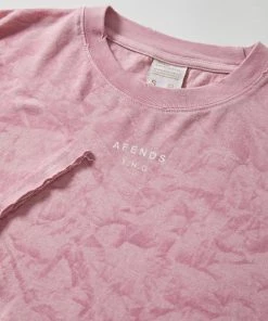 Afends Womens Evolve - Hemp Oversized Tee - Smokey Lilac SALE