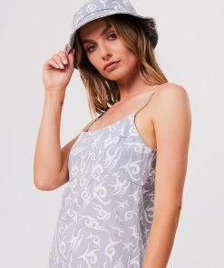 Afends Unisex Tribal - Organic Bucket Hat - Silver Clothing 7 Afends Unisex Tribal - Organic Bucket Hat - Silver Clothing